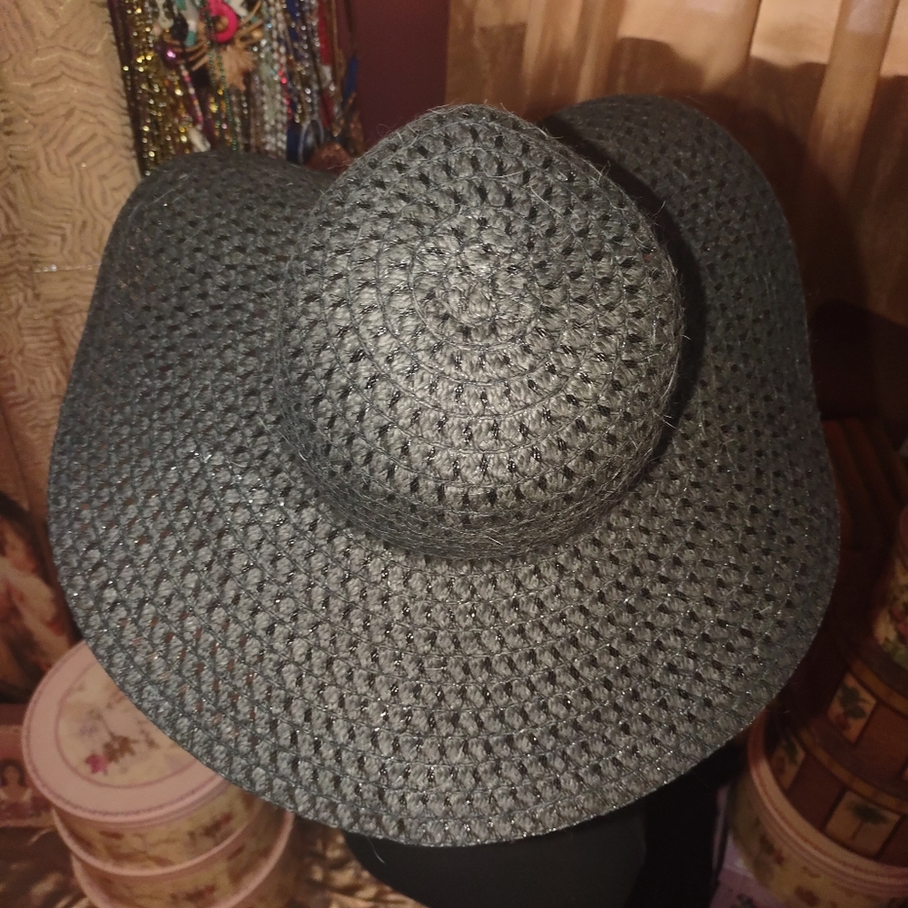 ABG Accessories Black Floppy Hat